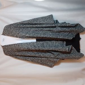 AVENUE Black & White Kimono For Women.